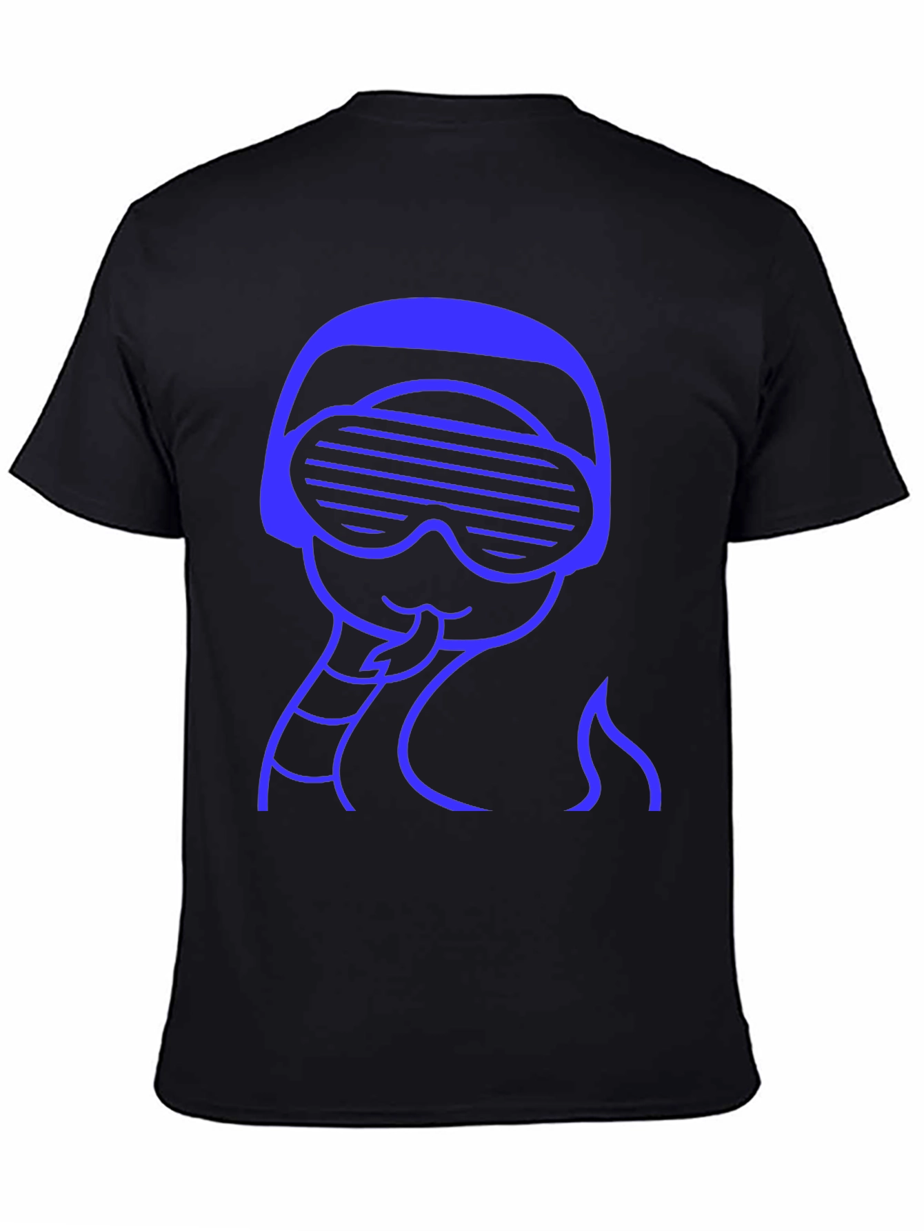 Retro Snake Tee - Black Crew Neck