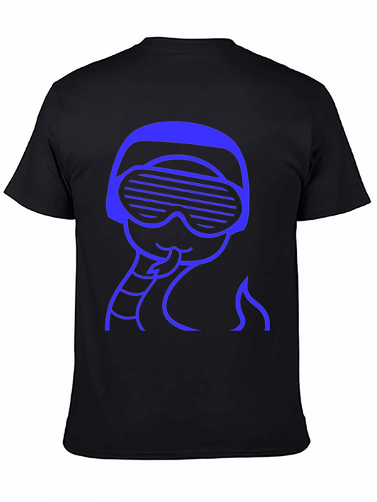 Retro Snake Tee - Black Crew Neck