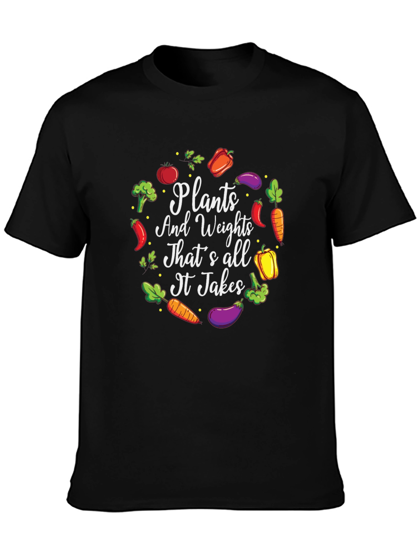 Plants & Weights T-Shirt: Vegan Fitness Apparel