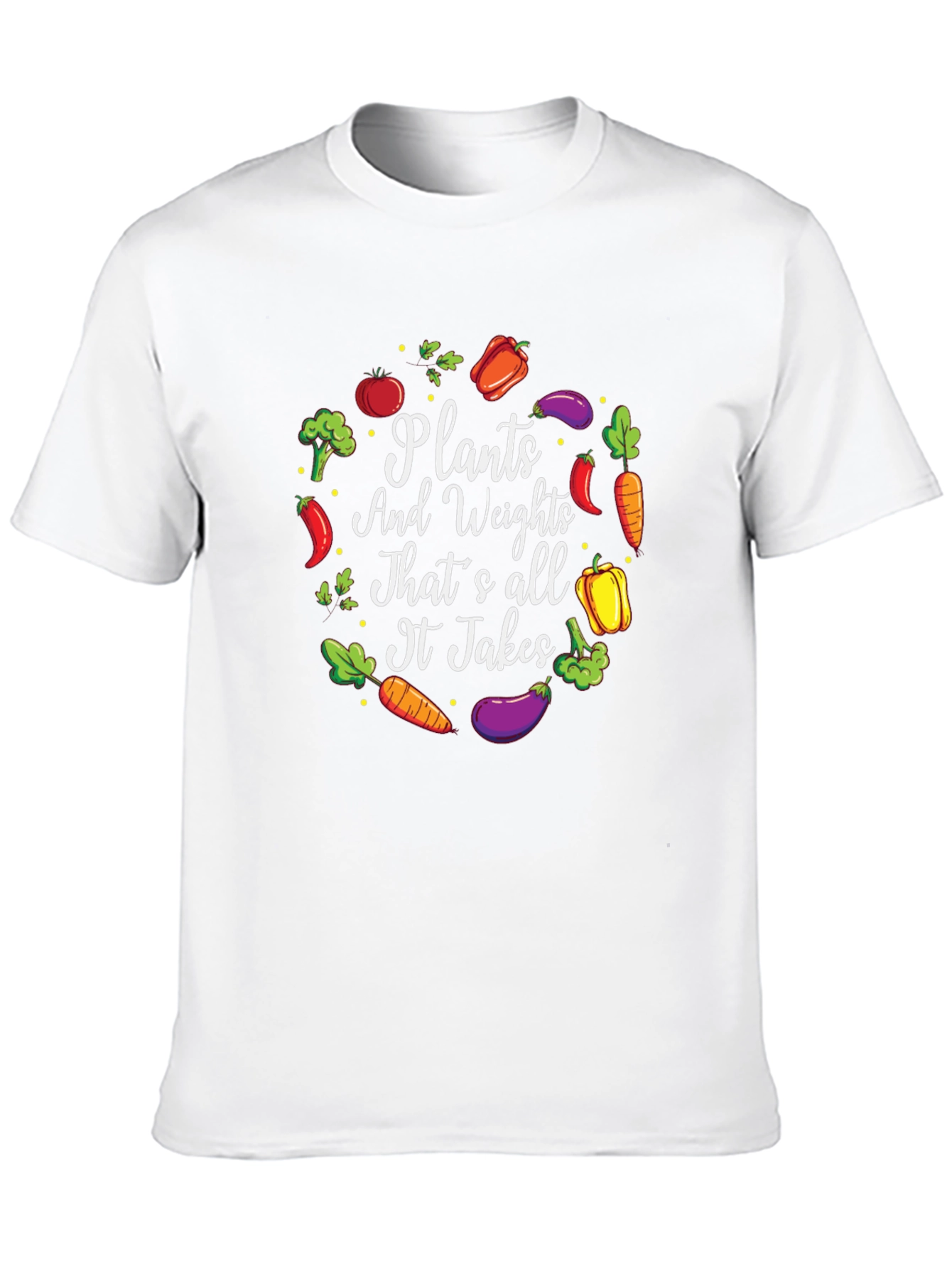 Plants & Weights T-Shirt: Vegan Fitness Apparel