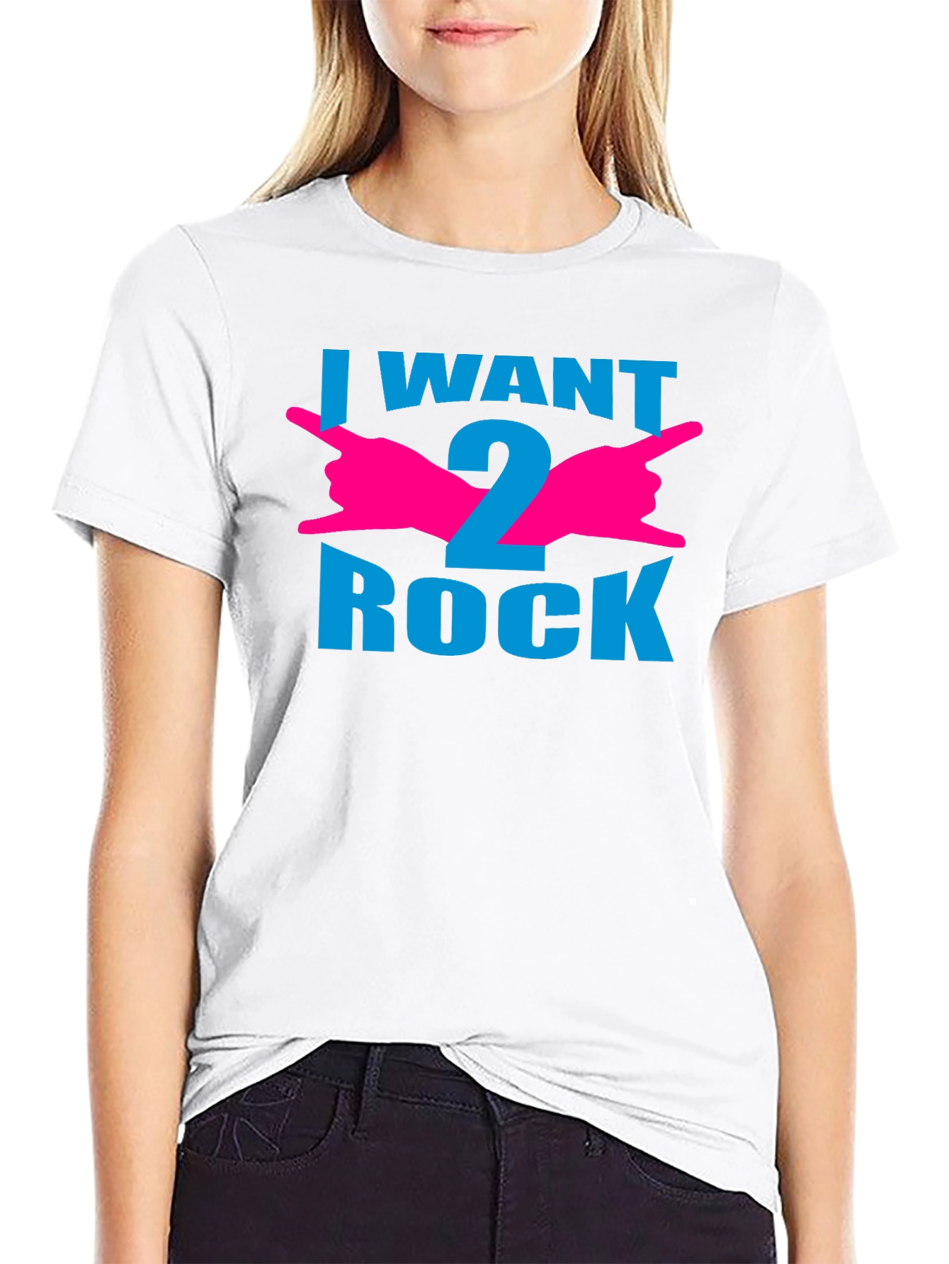 I Want 2 Rock Graphic T-Shirt