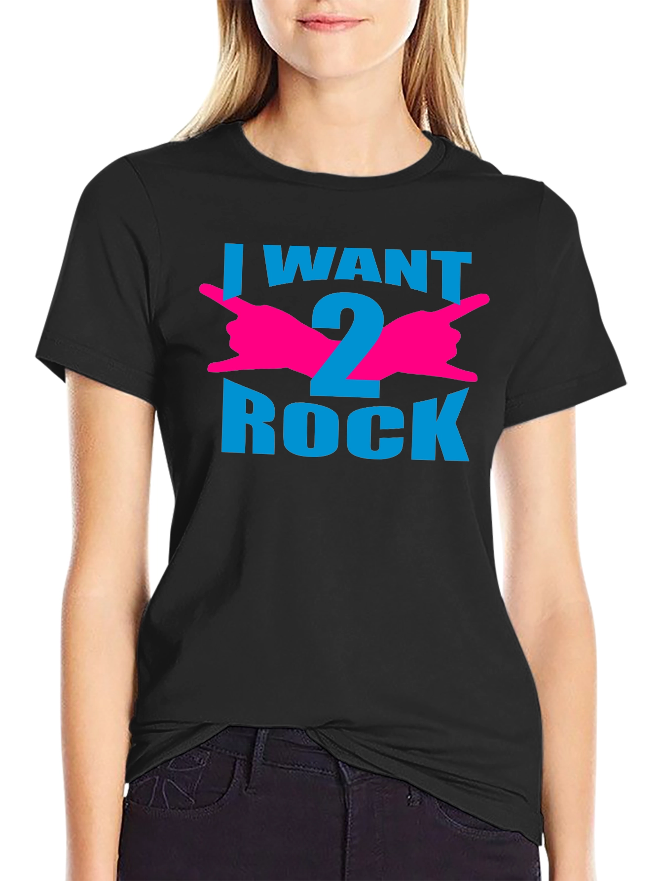I Want 2 Rock Graphic T-Shirt