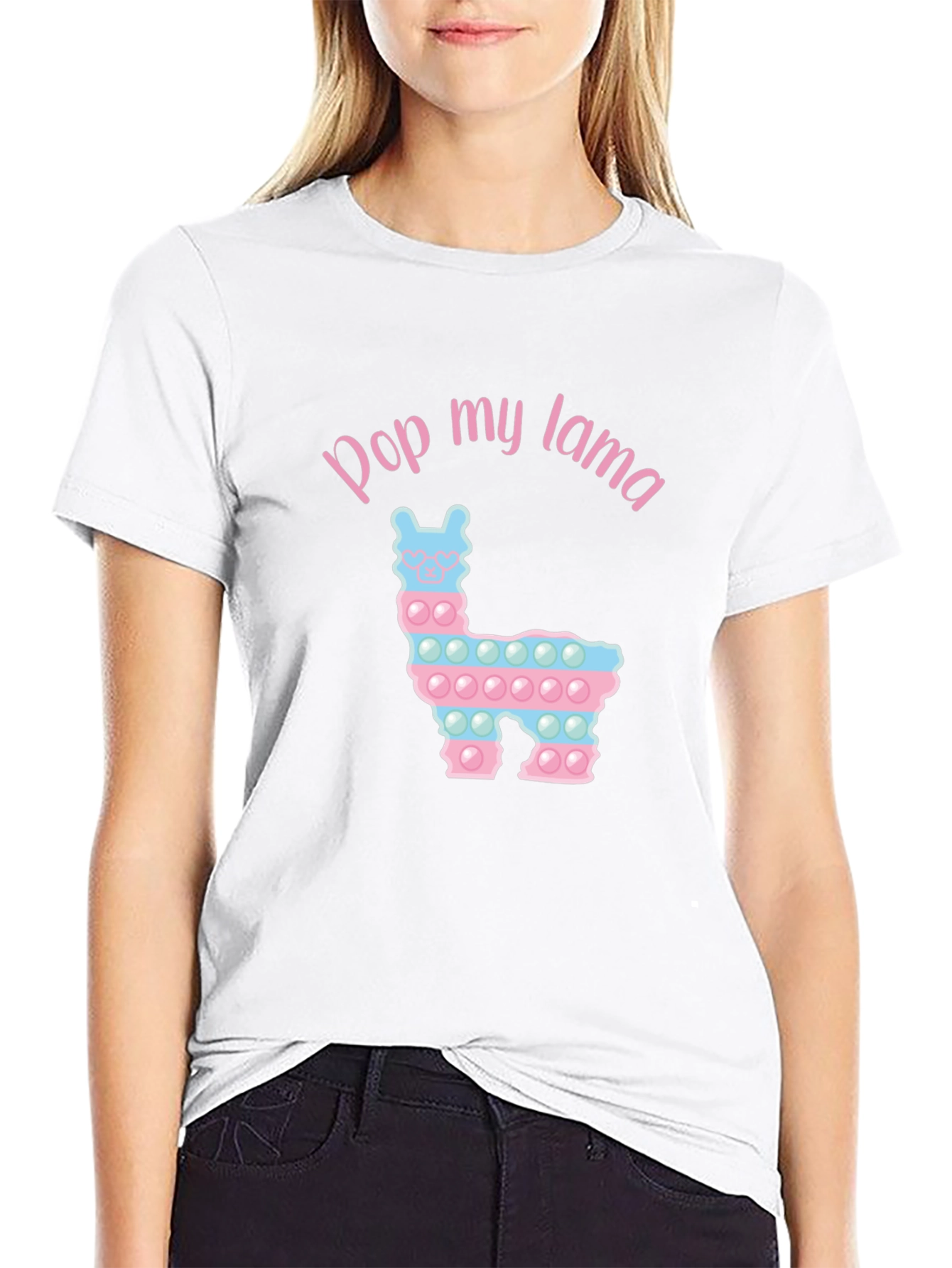 Pop My Lama Graphic T-Shirt