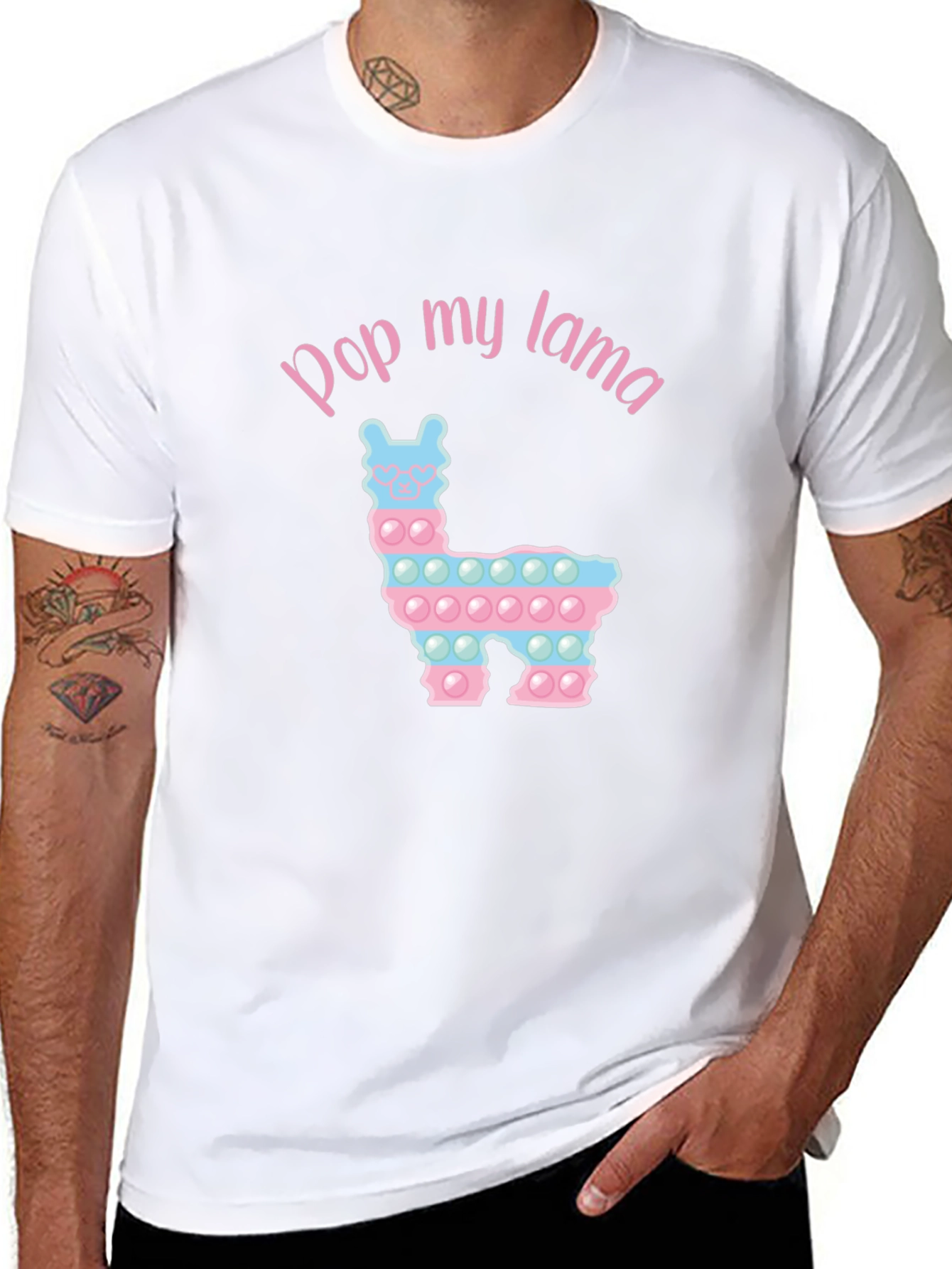 Pop My Lama Graphic T-Shirt