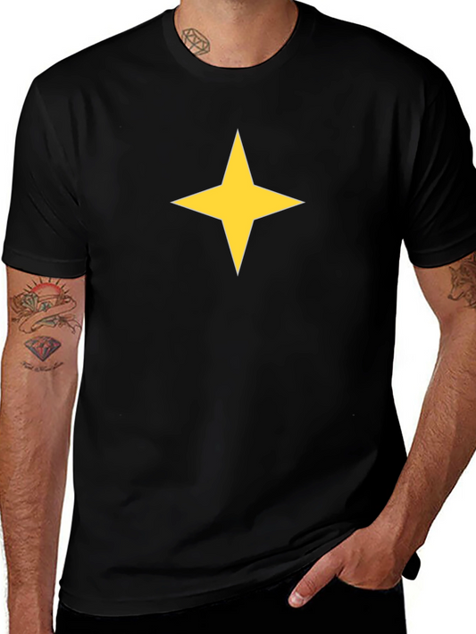 Black Tee with Yellow Star