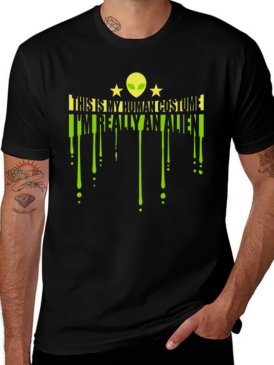 Alien Costume T-Shirt - Funny Halloween Graphic Tee