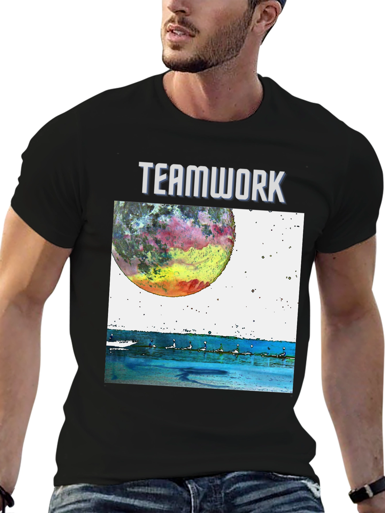 Teamwork Rowing Crew Graphic Tee