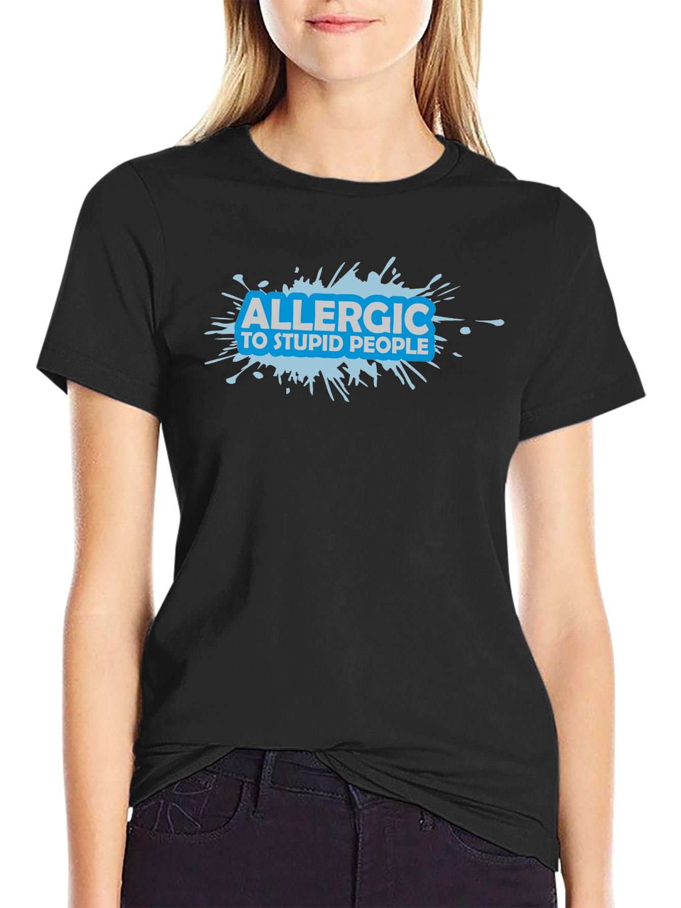 Allergic to Stupid People Graphic T-Shirt