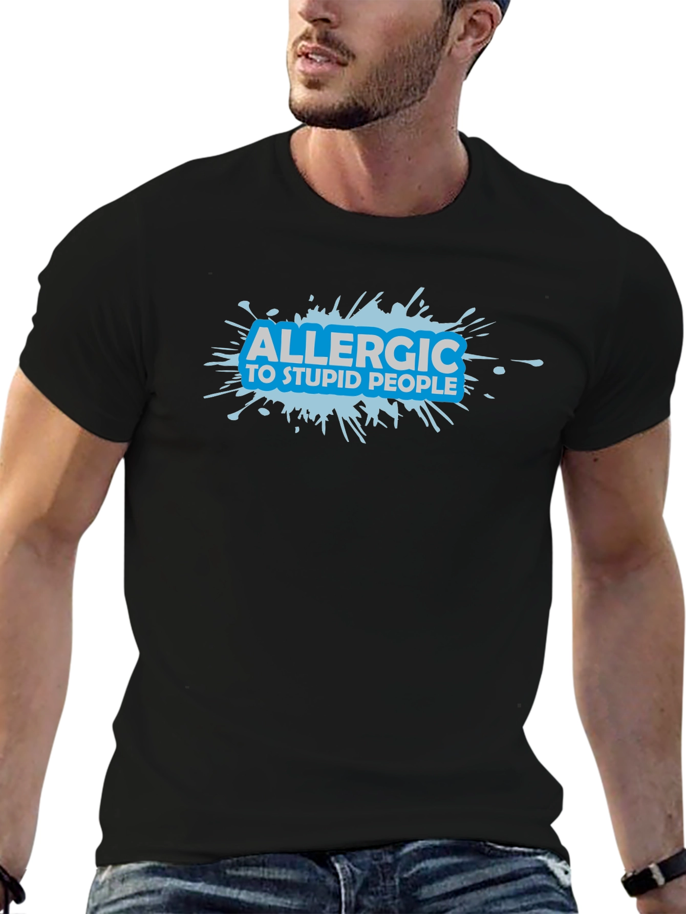 Allergic to Stupid People Graphic T-Shirt
