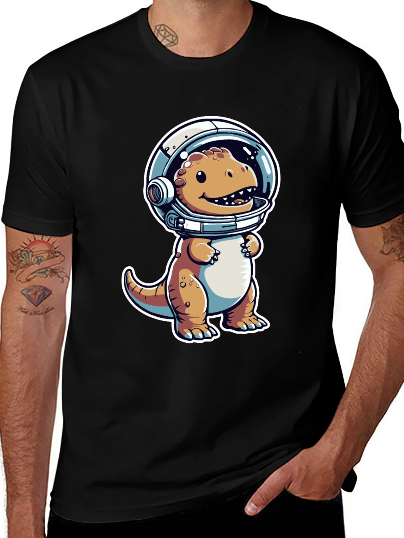Dino Astronaut T-Shirt - Space Rex Adventure Tee