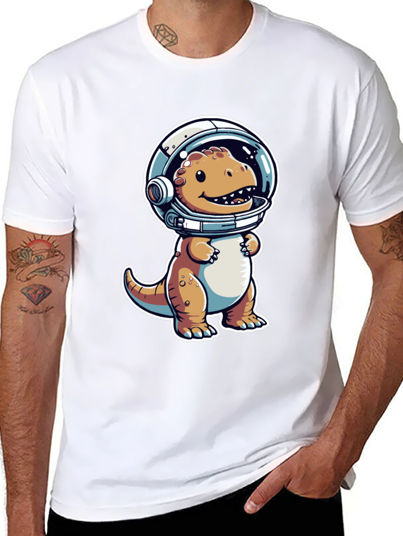 Dino Astronaut T-Shirt - Space Rex Adventure Tee