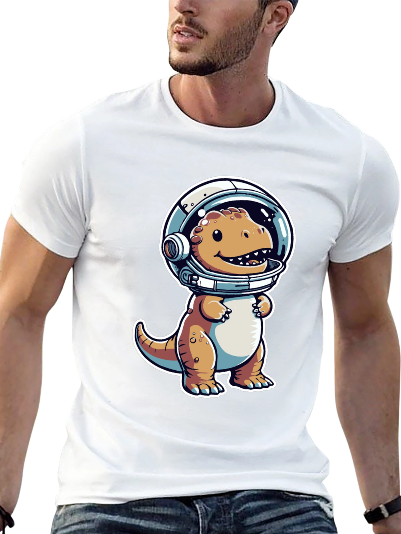 Dino Astronaut T-Shirt - Space Rex Adventure Tee