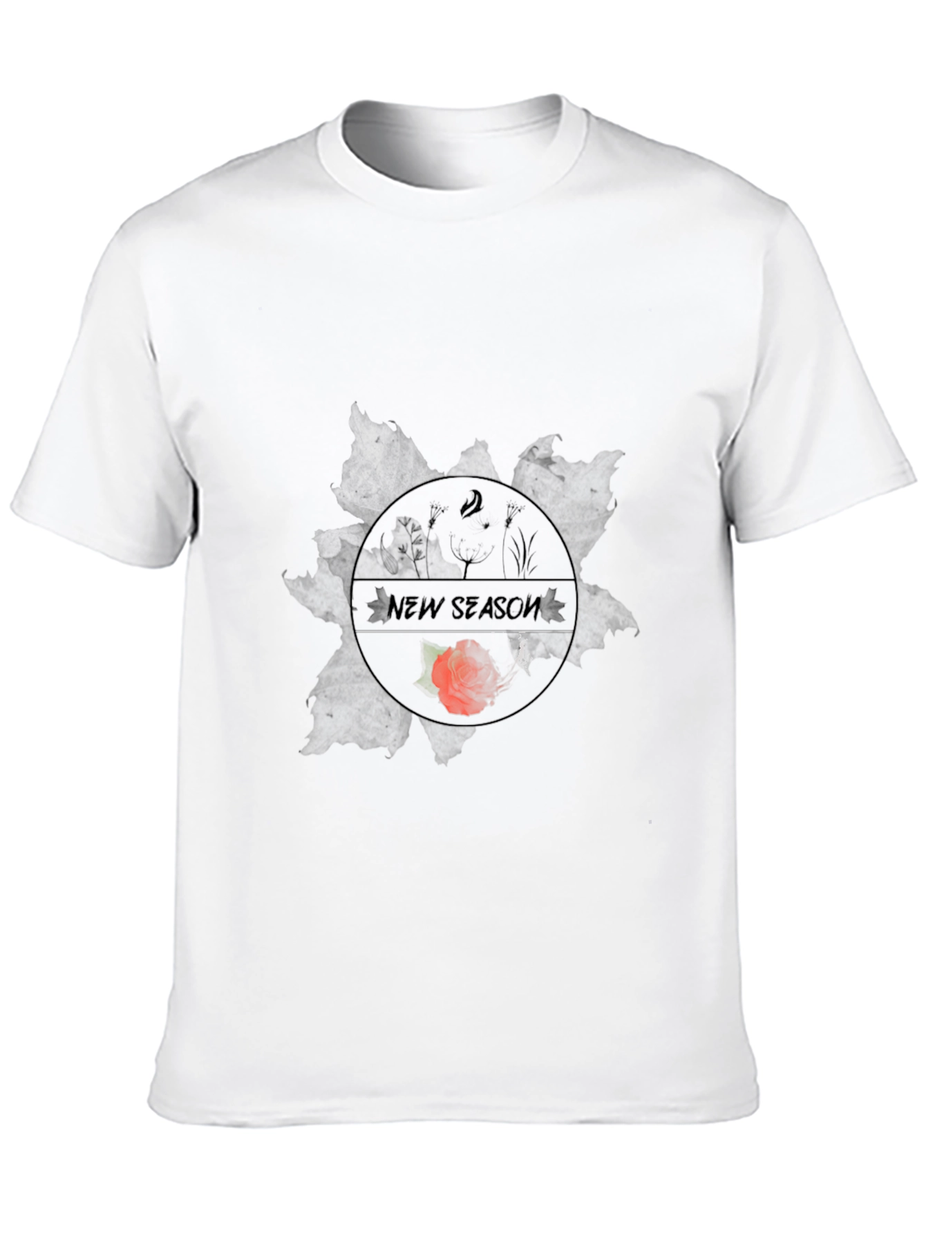New Season Graphic Print Black T-Shirt