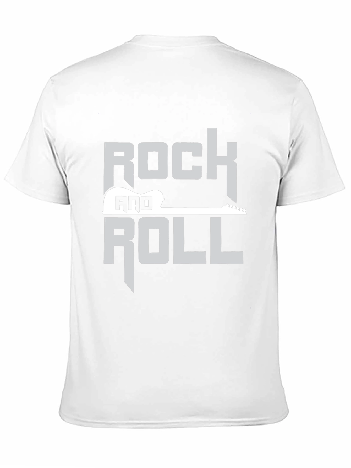 Rock and Roll Guitar Graphic Black T-Shirt
