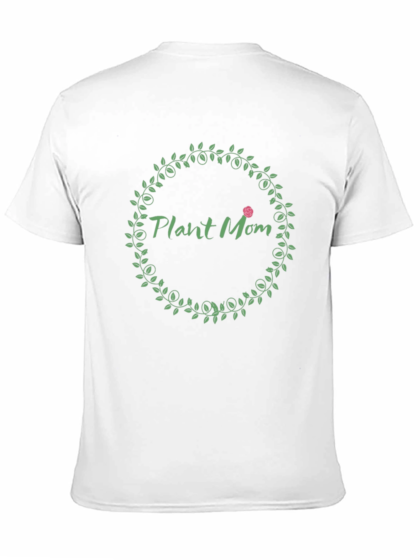 Plant Mom T-Shirt - Green Wreath Design