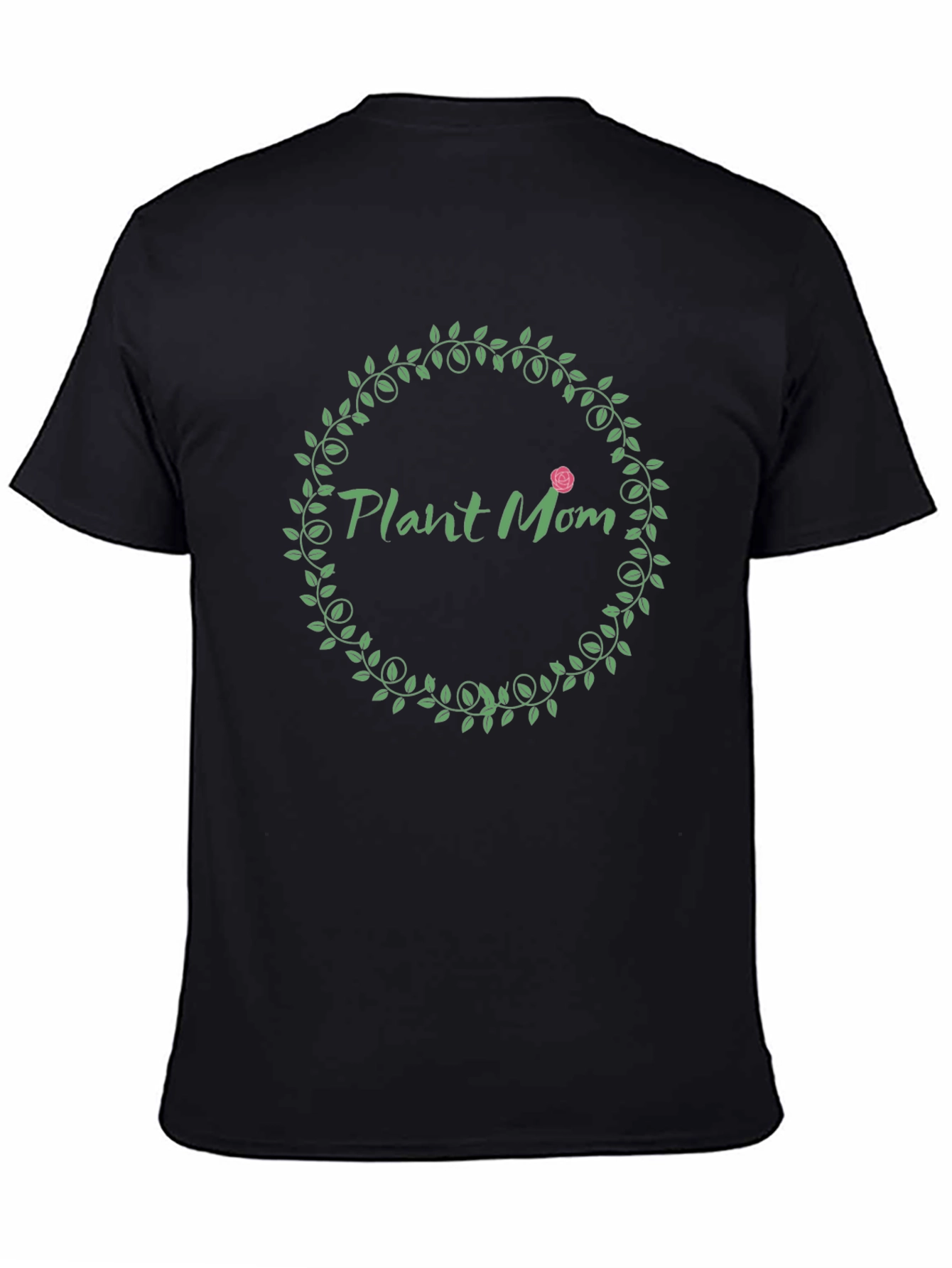 Plant Mom T-Shirt - Green Wreath Design