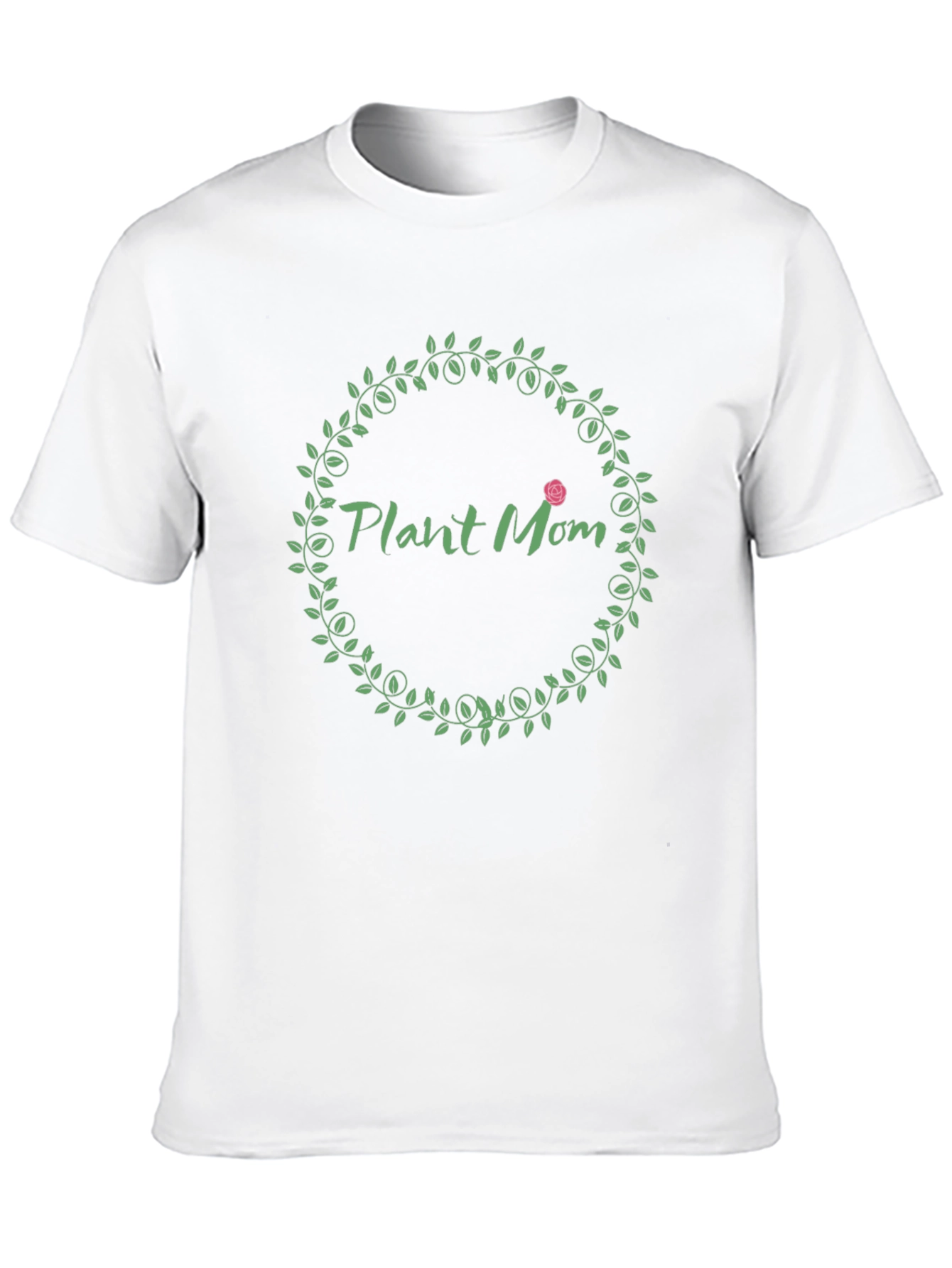 Plant Mom T-Shirt - Green Wreath Design
