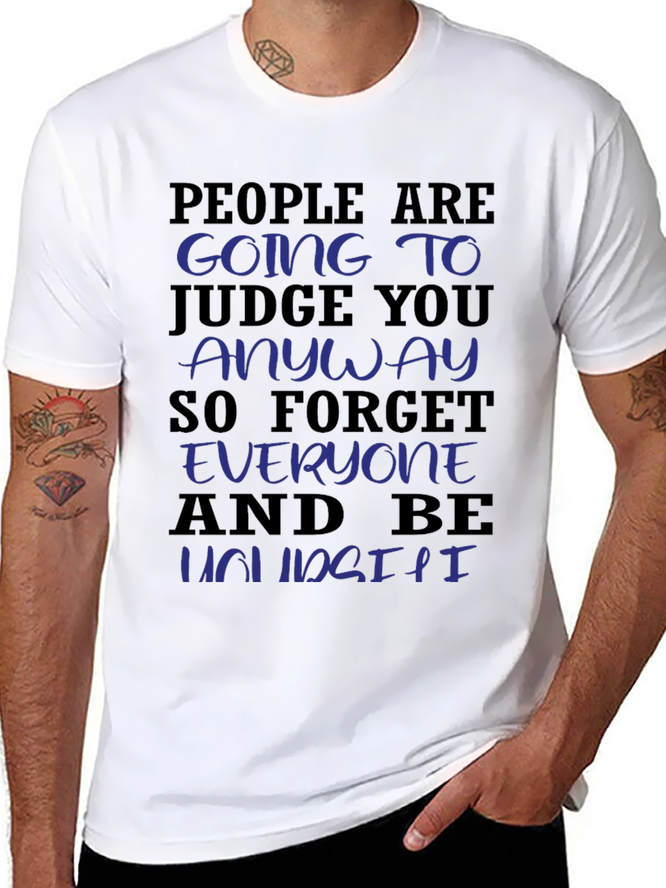 Be Yourself Graphic Tee - Unisex Motivational Shirt