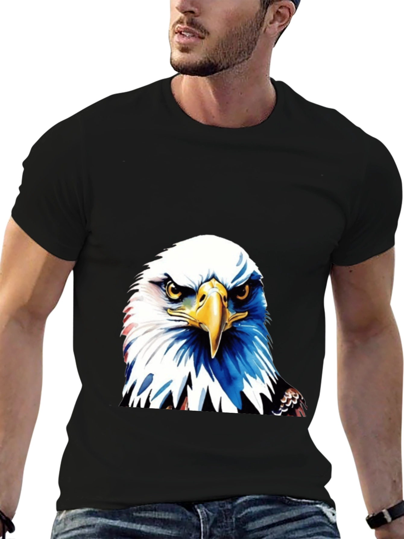 Bold Eagle Graphic Tee - Patriotic Style