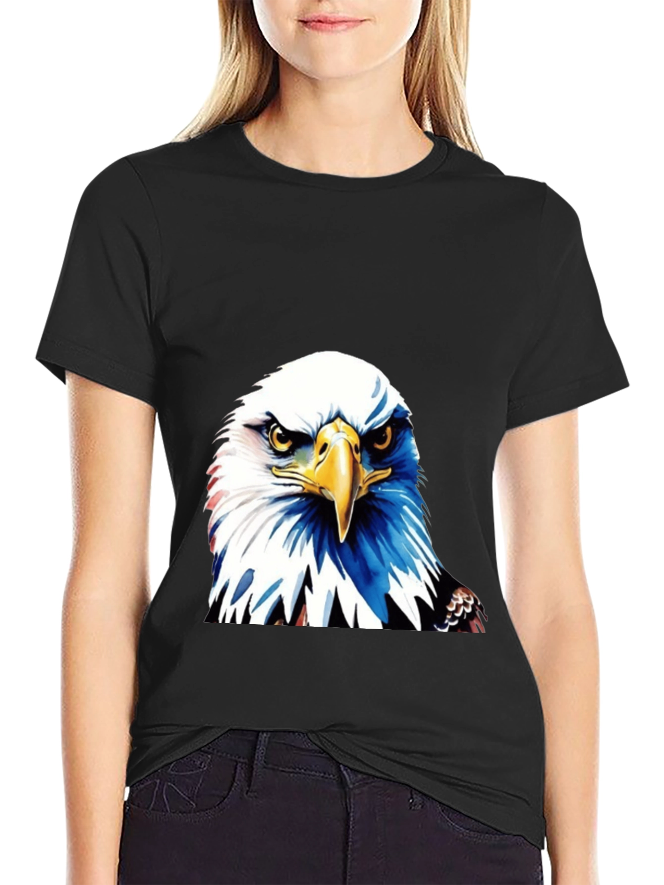 Bold Eagle Graphic Tee - Patriotic Style