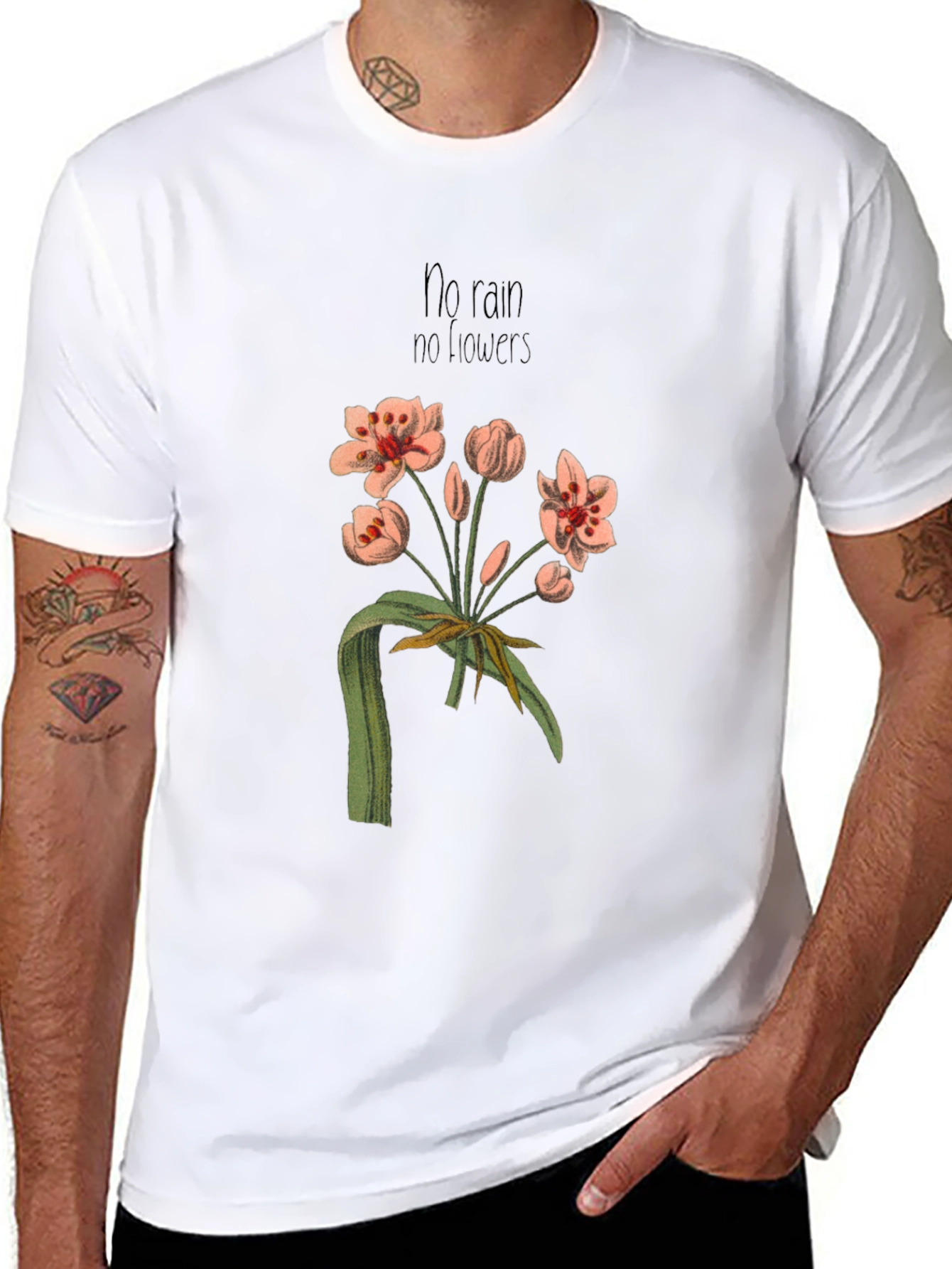 No Rain No Flowers Graphic T-Shirt