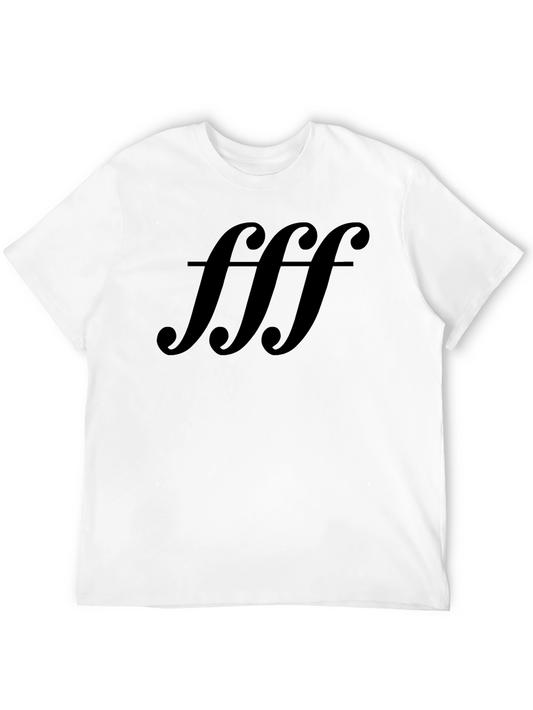 Bold fff Graphic Tee - Soft Black Cotton