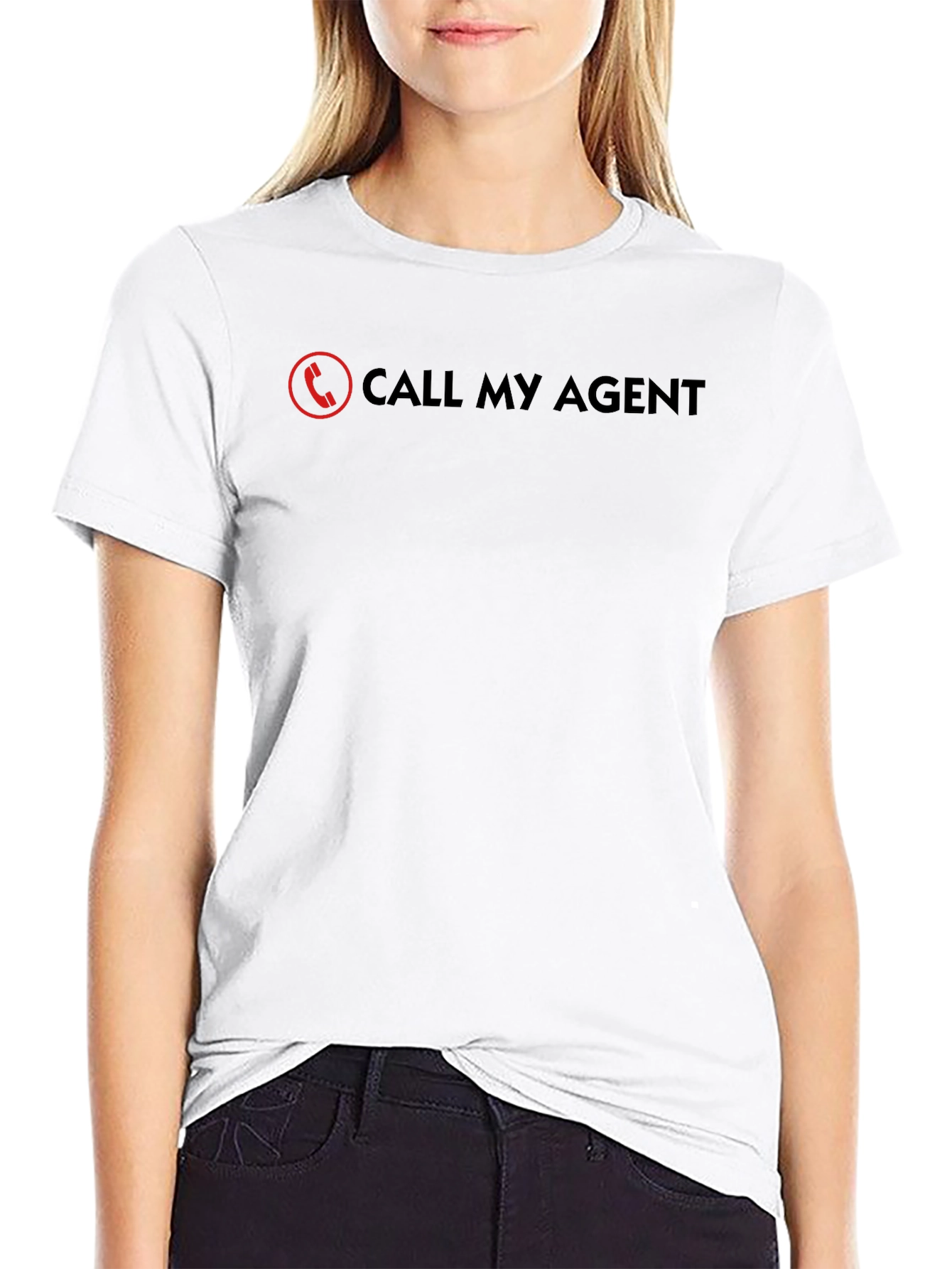 Call My Agent Graphic Tee - Black