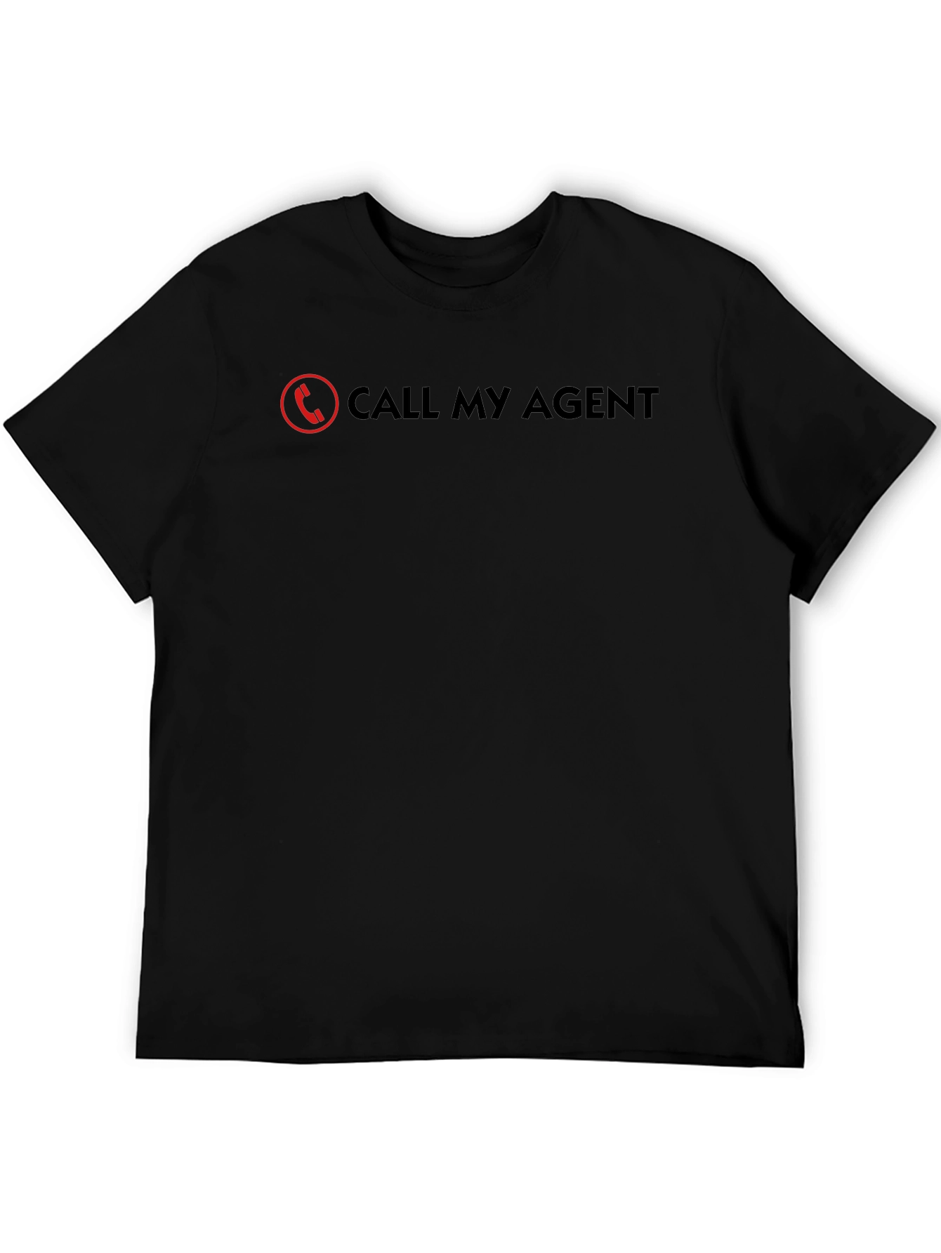 Call My Agent Graphic Tee - Black