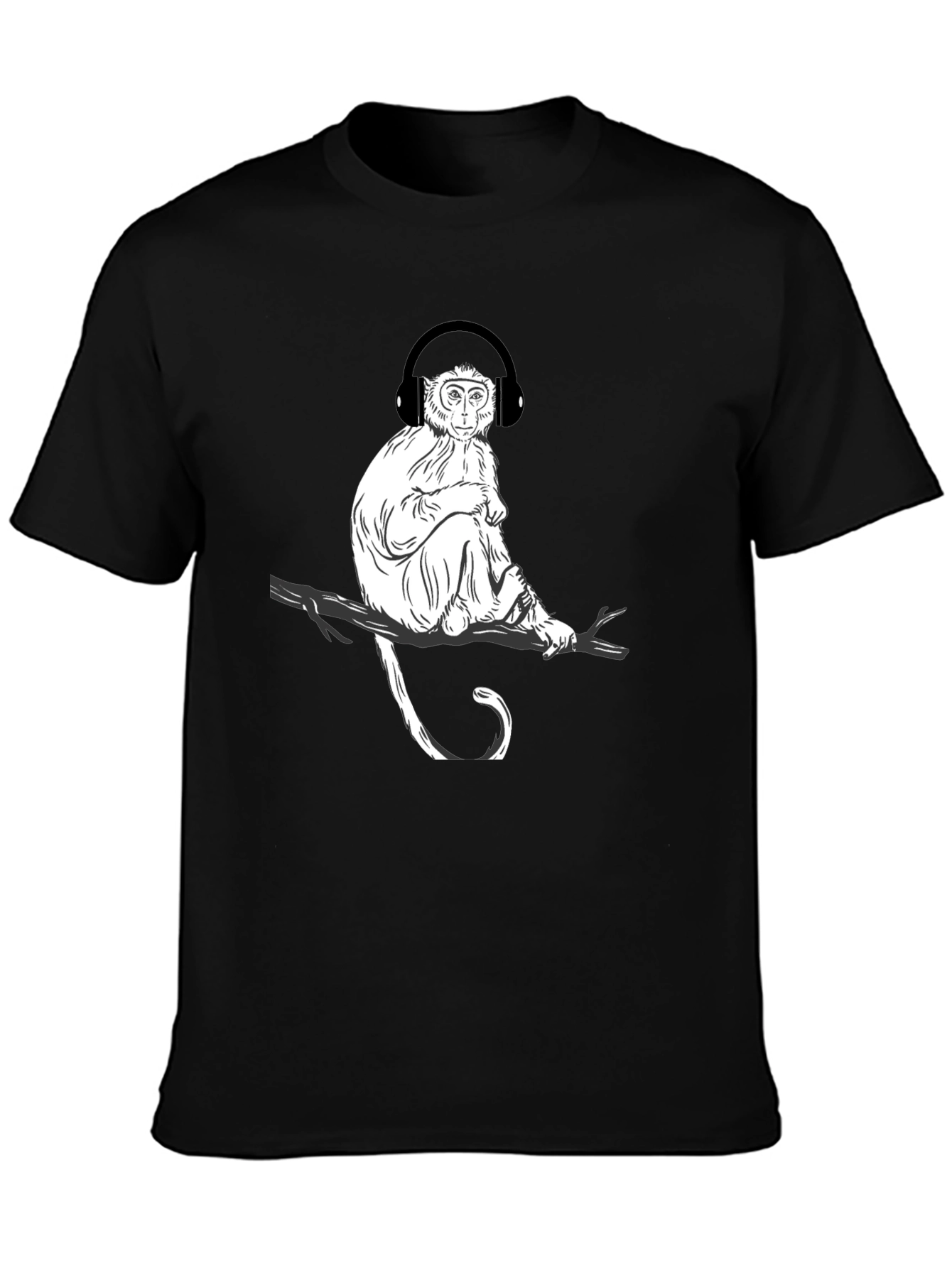 Monkey Music Graphic T-Shirt - Cool Casual Tee