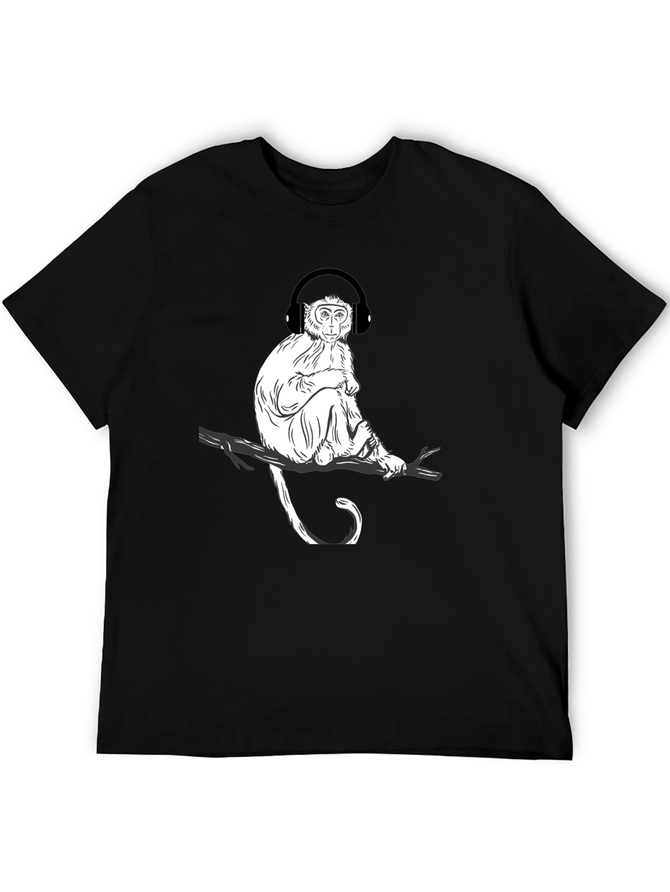 Monkey Music Graphic T-Shirt - Cool Casual Tee