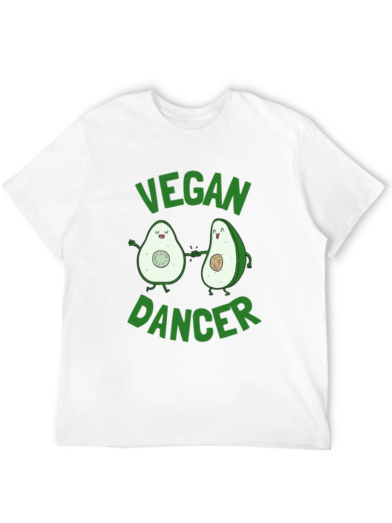 Vegan Dancer Avocado Graphic T-Shirt