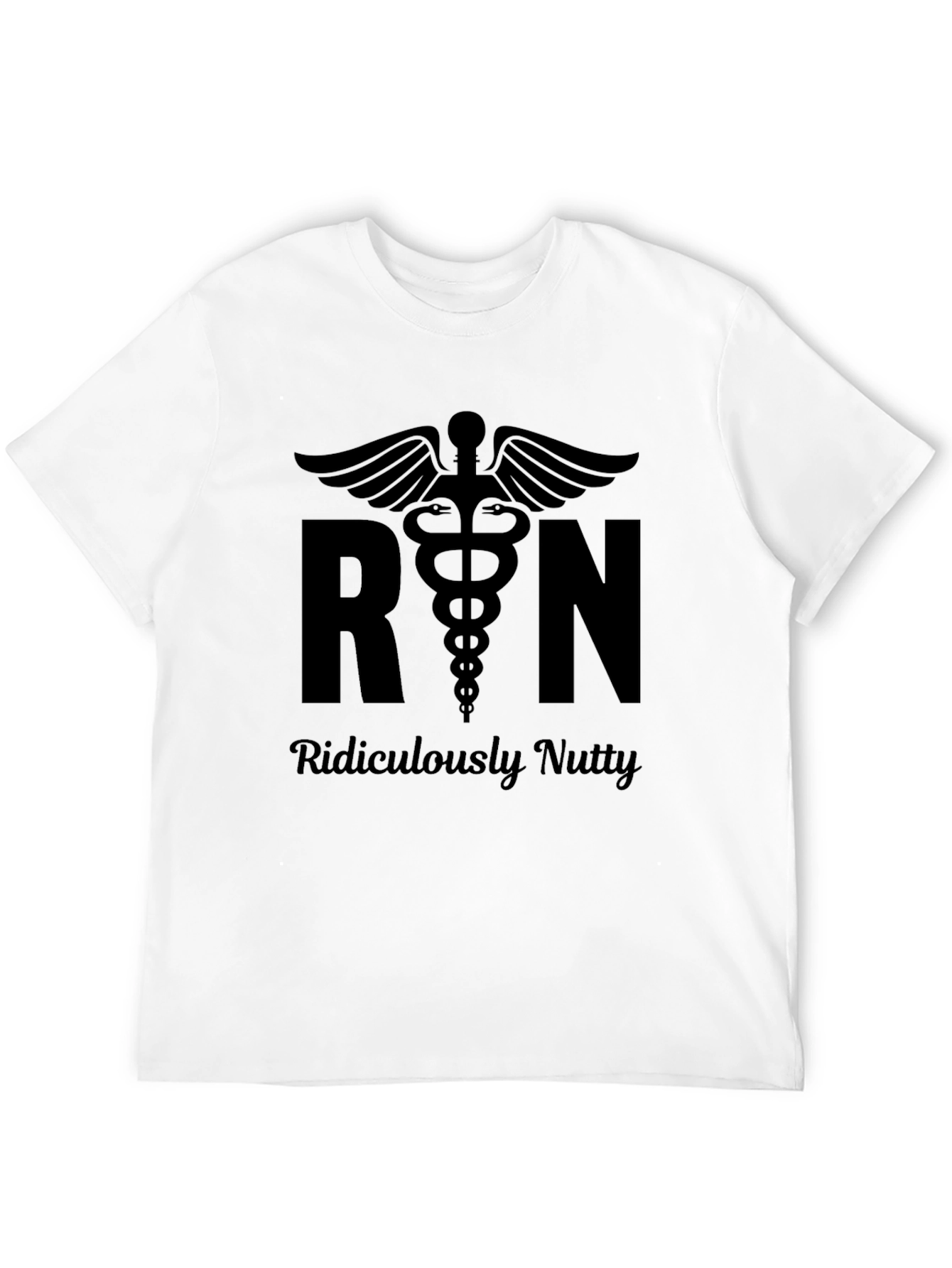 RN Ridiculously Nutty Black T-Shirt