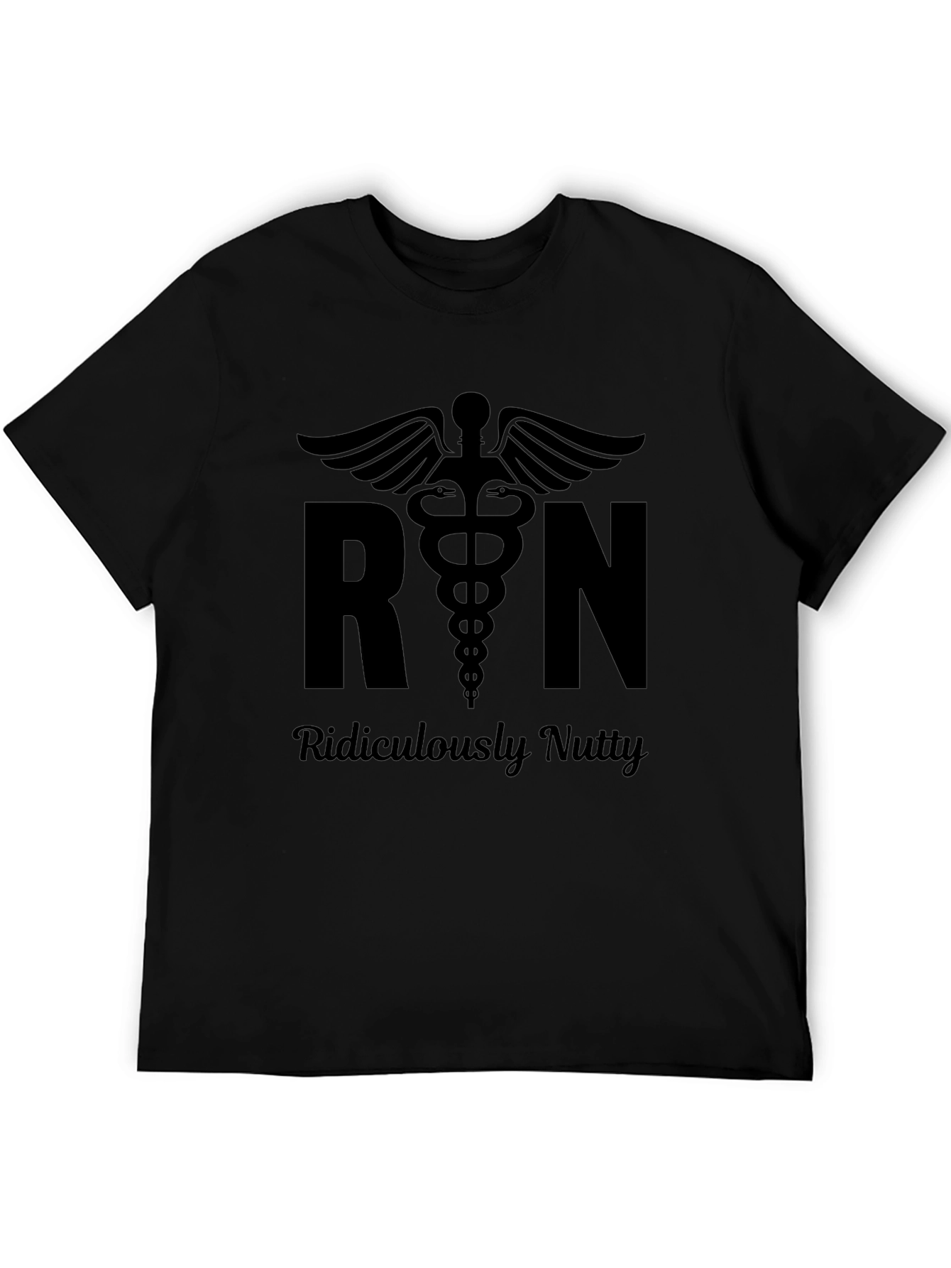 RN Ridiculously Nutty Black T-Shirt