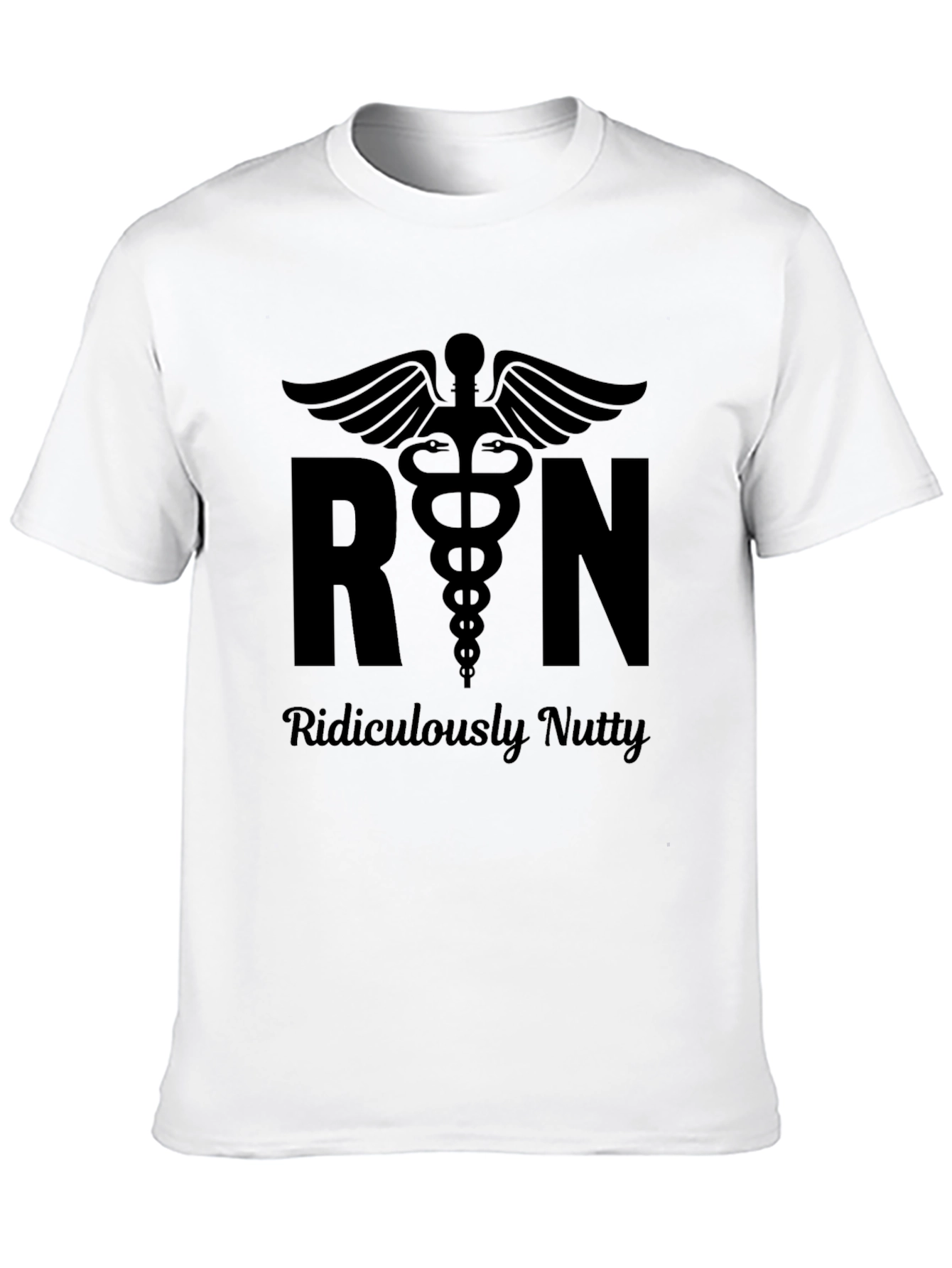 RN Ridiculously Nutty Black T-Shirt