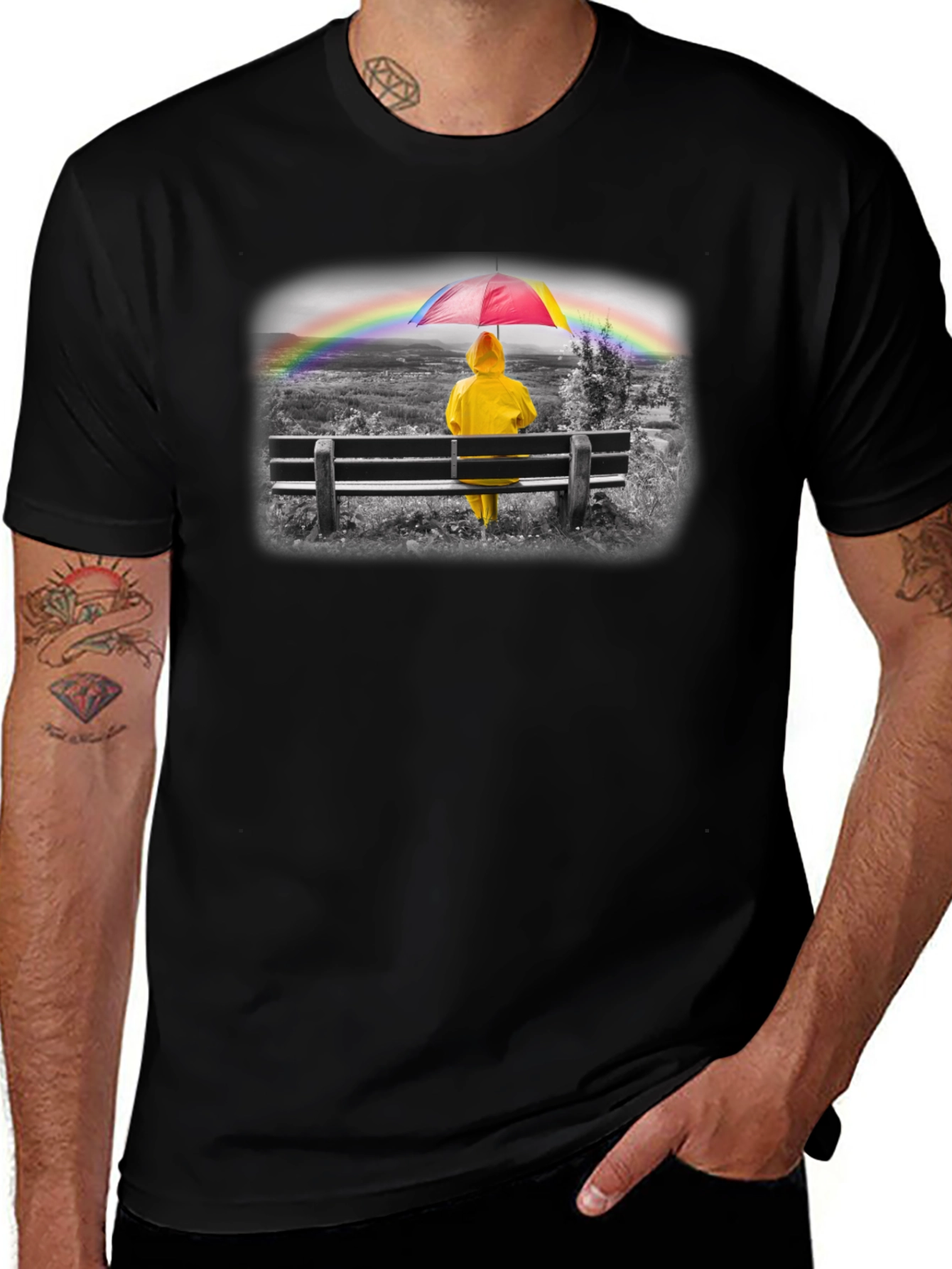 Rainy Day Rainbow T-Shirt