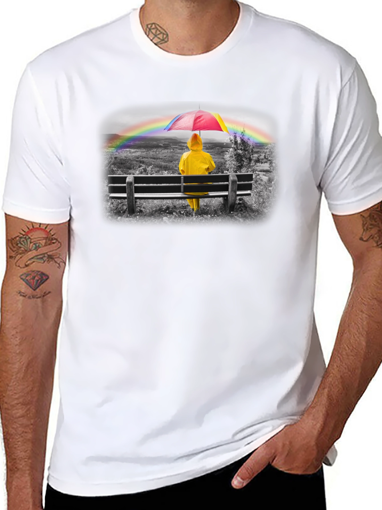 Rainy Day Rainbow T-Shirt