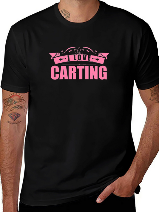 I Love Carting Black T-Shirt