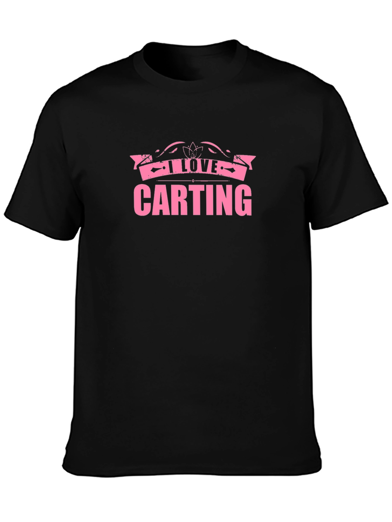 I Love Carting Black T-Shirt