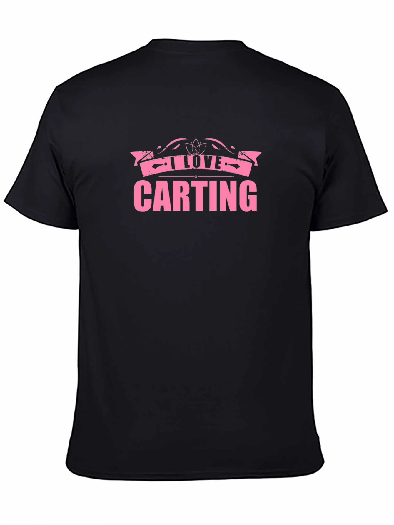 I Love Carting Black T-Shirt
