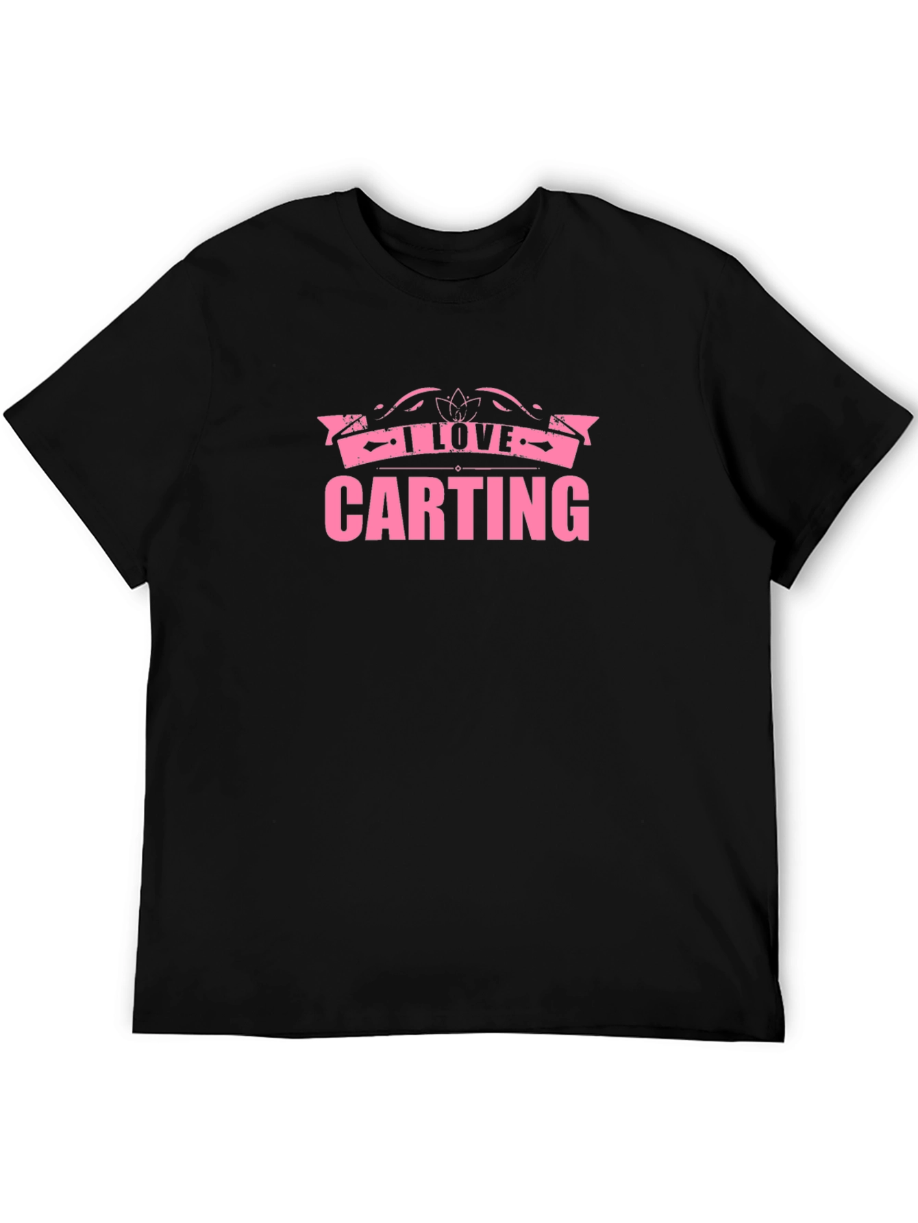 I Love Carting Black T-Shirt