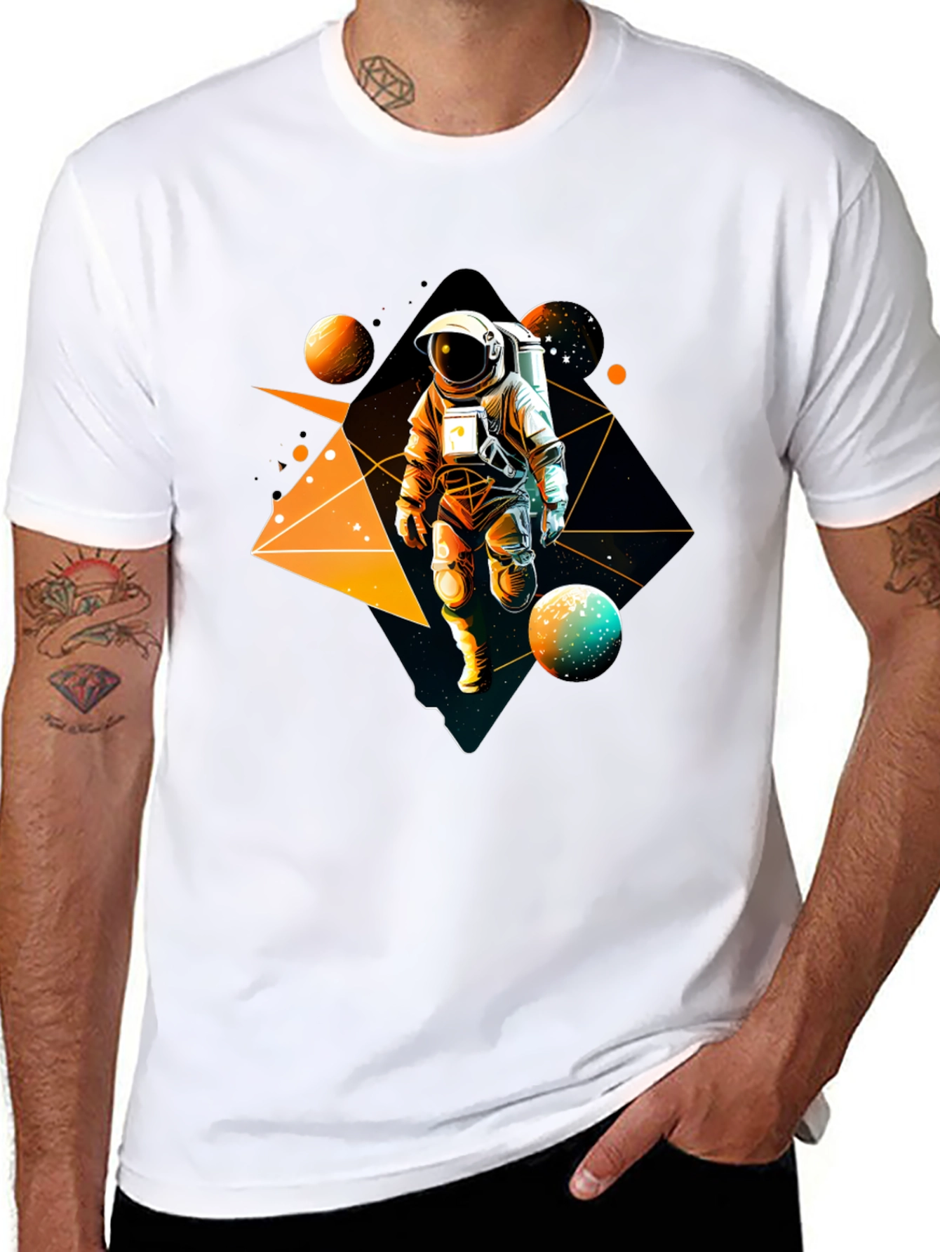 Astronaut Galaxy T-Shirt - Space Adventure Tee