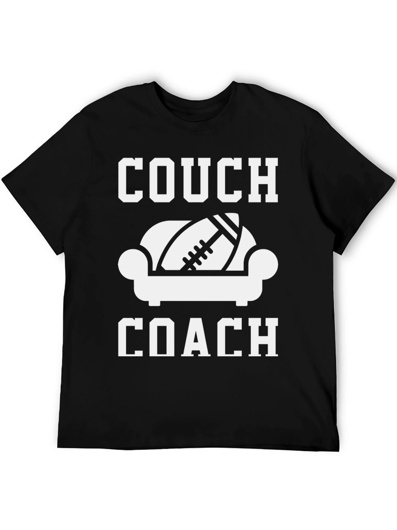 Couch Coach Football T-Shirt - Game Day Tee