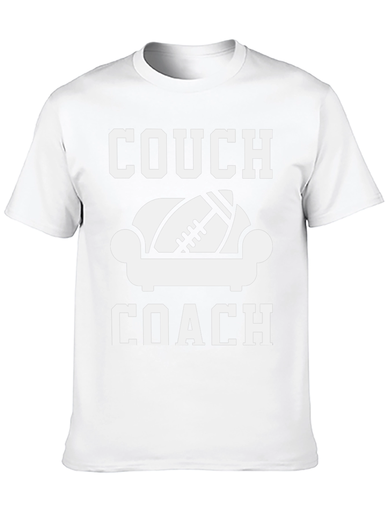 Couch Coach Football T-Shirt - Game Day Tee