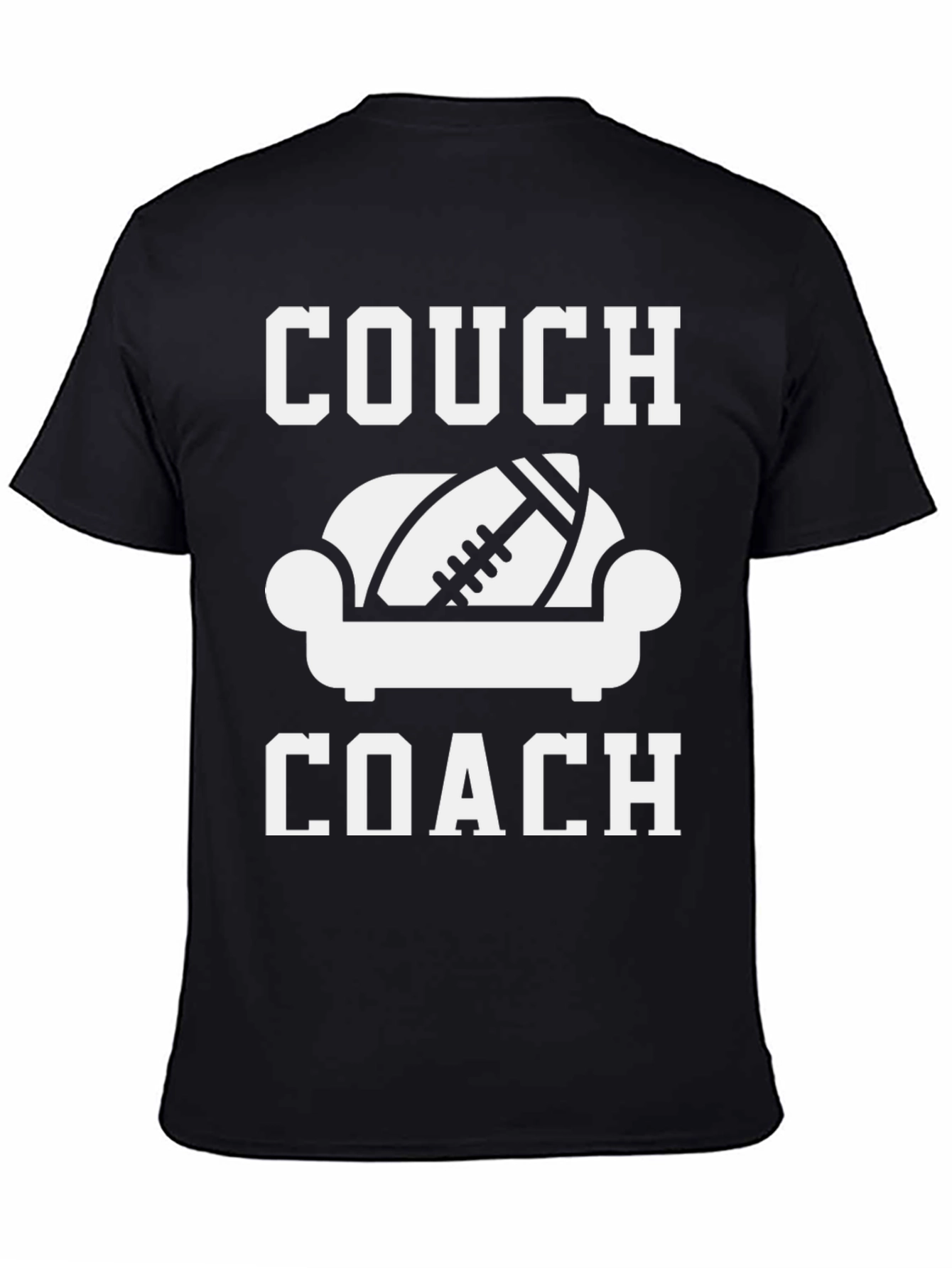 Couch Coach Football T-Shirt - Game Day Tee