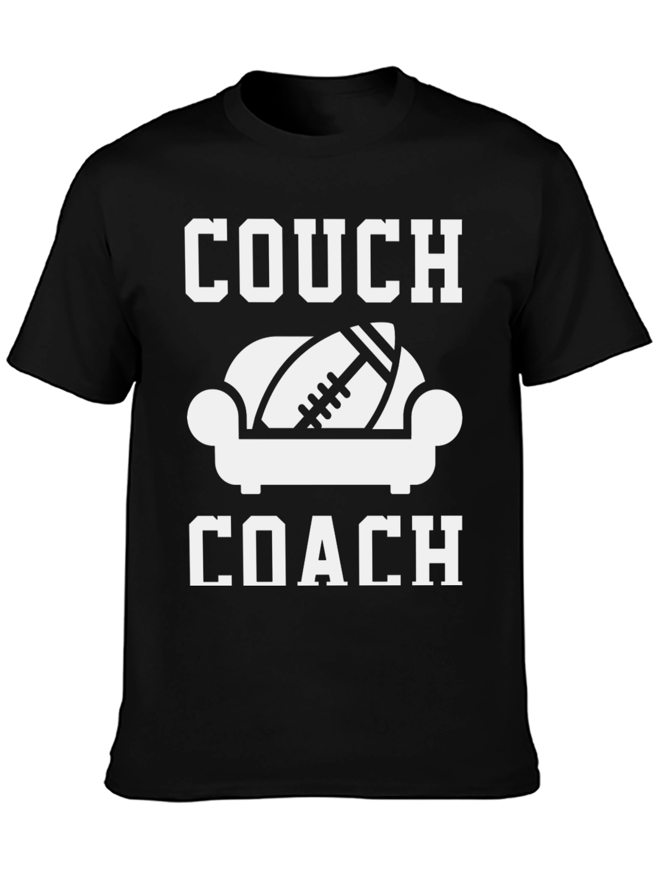 Couch Coach Football T-Shirt - Game Day Tee