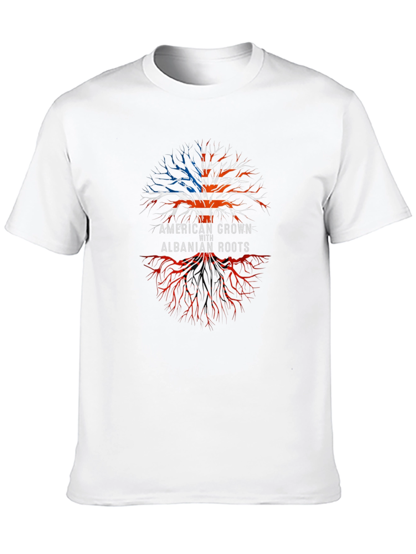 American Grown with Albanian Roots Graphic Tee