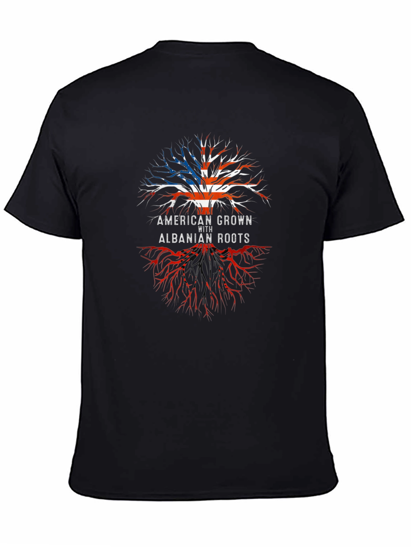 American Grown with Albanian Roots Graphic Tee