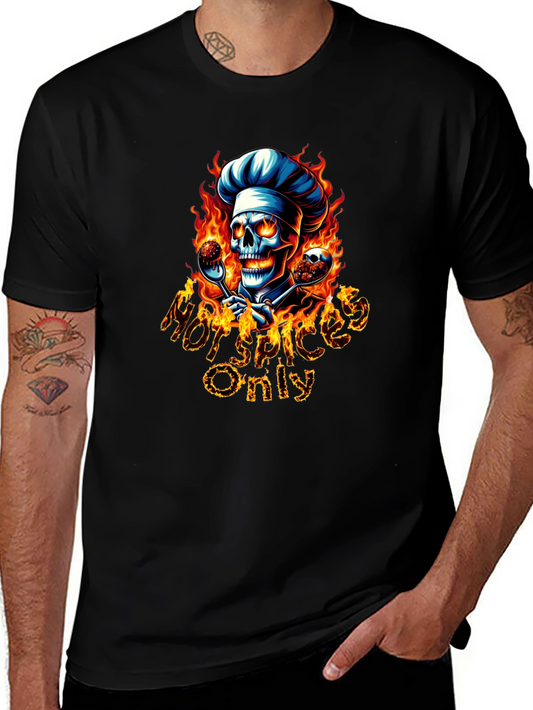 Hot Spices Only Chef Skull T-Shirt