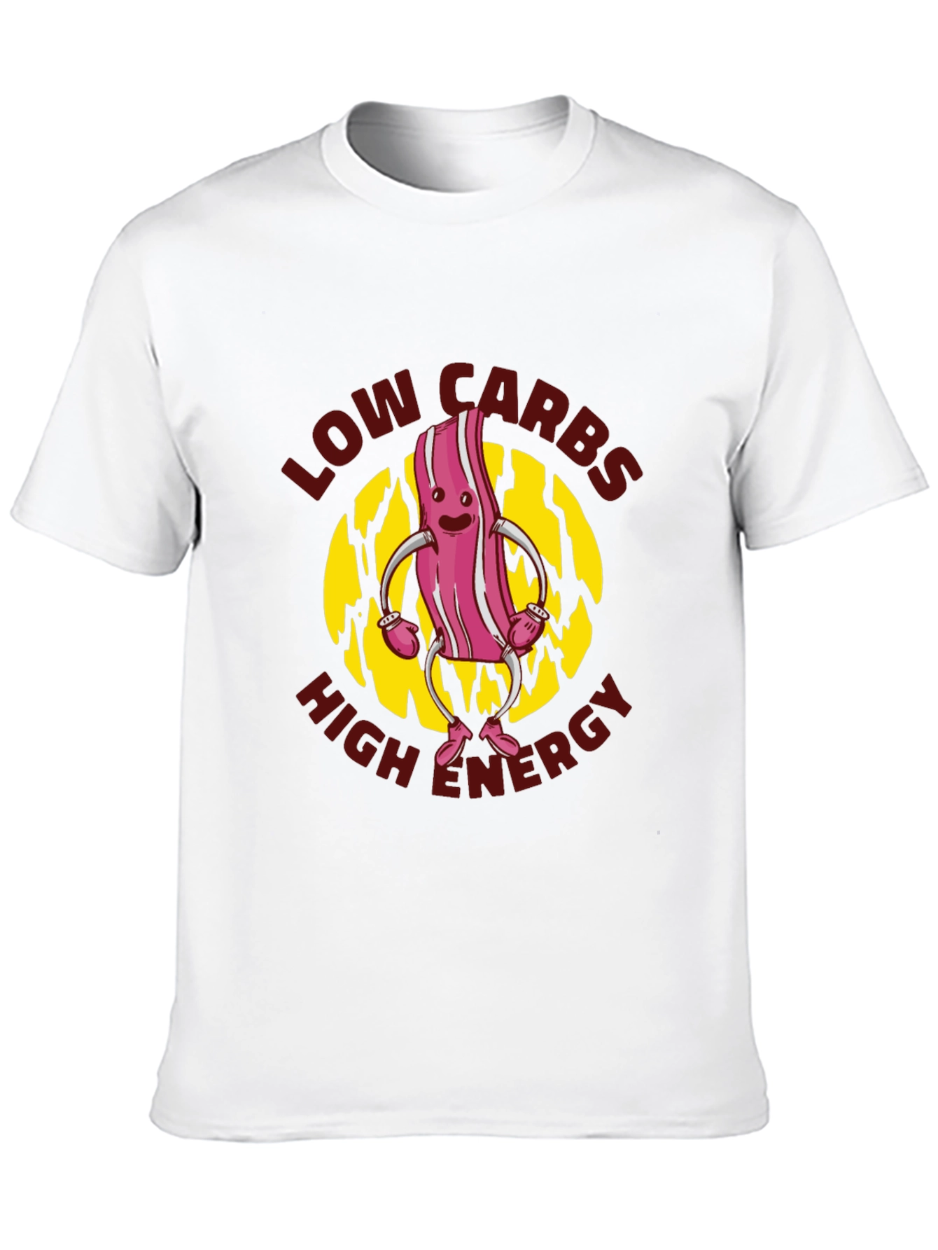 Low Carbs High Energy Black T-Shirt