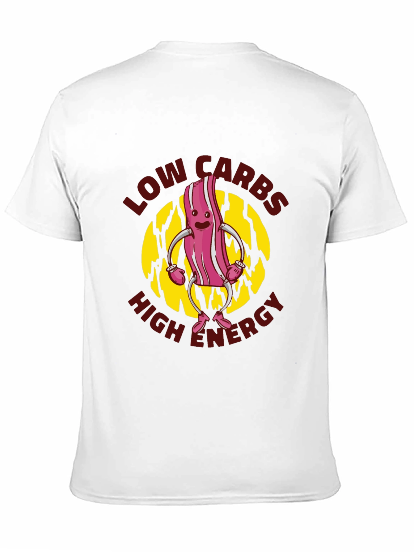 Low Carbs High Energy Black T-Shirt